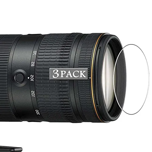 Vaxson 3-Pack TPU Pellicola Protettiva, compatibile con Nikon AF-S NIKKOR 70-200mm f/2.8E FL ED VR, Screen Protector Film [Non Vetro Temperato] Nuovo