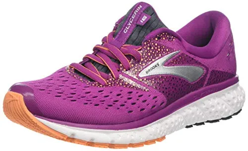 Brooks Glycerin 16, Scarpe da Running Donna, Nero (Wild Aster/Fig/Orange 586), 38.5 EU