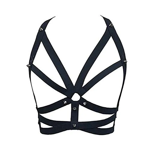 rgfhtyrgyh Reggiseno a Gabbia Regolabile in Nylon Elasticizzato Top B`D`S-M Boňdàgéfor Donna