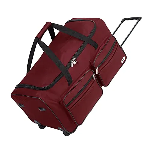 Monzana® Borsa da Viaggio XL con Ruote 85L Funzione Trolley Manico Telescopico 70x36x34cm Bagaglio Grande Morbido