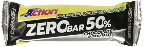 ProAction Zero Bar 50% (cioccolato, confezione da 20 barrette da 60 g)