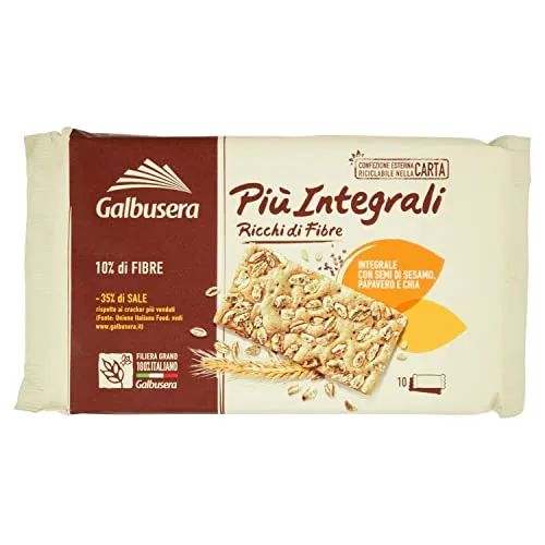 Galbusera Più Integrali Cracker Segale, 380g