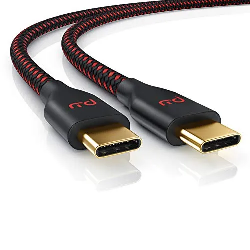 Primewire - 1 m Cavo USB Tipo C Gen 2 - USB 3.2 Tipo C Completo - USB 3.2 Gen 2 - E-Marker Chip - SuperSpeed e - velocità di trasferimento Dati Fino a 10 Gbit s - Potenza Fino a 100W