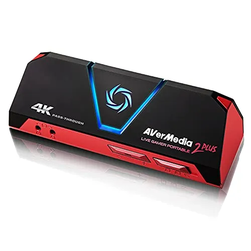 AVerMedia Live Gamer Portable 2 Plus Schede di Acquisizione Video Grabber, Ultra HD 4Kp60 Hdmi 2, Pass Through Game Capture Card ottimo per Xbox, PlayStation 4 e PC(GC513)
