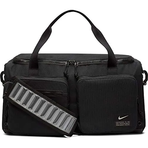 NILCO|#Nike Utility S Power Duff Borsa Sportiva, Unisex – Adulto, Black/Black/Enigma Stone, One Size