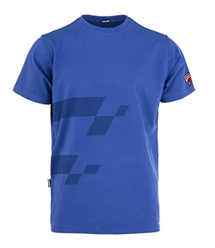 Ducati Workwear T-Shirt INN-MISANO 20DUC4 - Elasticizzata Lavoro, Sport, Tempo Libero (XL, Blu)