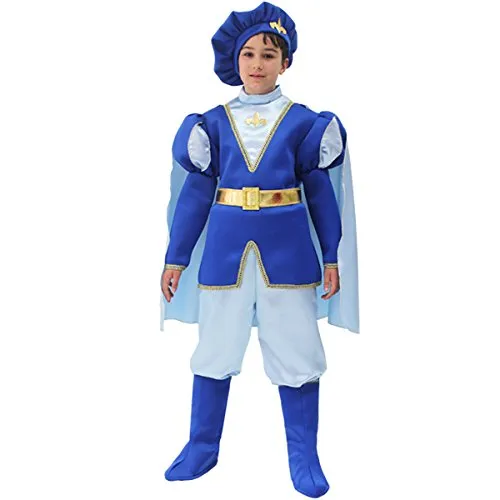 Pegasus Vestito Costume Maschera di Carnevale Bambino - Principe Azzurro - Taglia 5/6 Anni - 99 cm