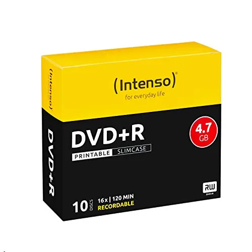 Intenso 4811652 Dvd+R da 4.7 GB, Argento
