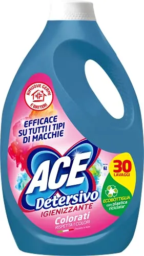 ACE Detersivo Igienizzante Colorati, 30 Lavaggi, 1650 ml