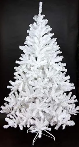Topashe Albero di Natale Realistico Chiaro,Albero di Natale Bianco, Decorazioni Natalizie Creative - 210cm,Super Folto Abete Natale Artificiale