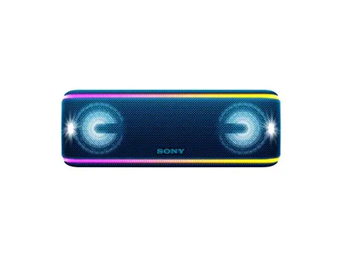 SRS-XB41 Speaker Wireless Portatile con Extra Bass, Impermeabile e Resistente alla Polvere IP67, Effetti Luminosi, Batteria fino a 24 Ore, Bluetooth, NFC, Blu