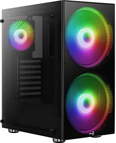 AeroCool Python Tempered Glass Windowed Mid Tower Case