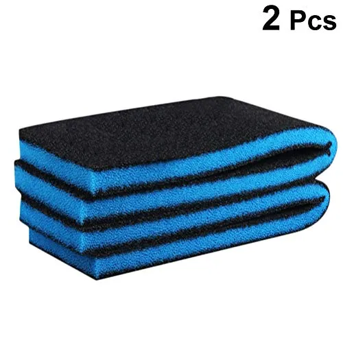 POPETPOP 2pcs Biochemical Polyether Filter Spugna Acquario Prefiltro Media Filter Pad per acquari Serbatoi di Pesce (50x11x2cm)