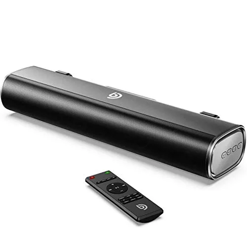 Bomaker Mini Soundbar 16‘’ Soundbar 50 W con Ingresso Bluetooth 5.0, Cavo Ottico, AUX o USB per TV, PC, Computer, Cellulare, Videoproiettore, PS4, Xbox