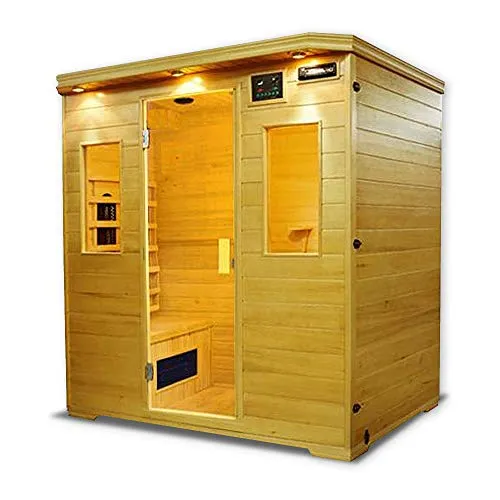 Sauna infrarossi completa di riscaldatori in Ceramica tipo C Giada Dimensioni: 180×120X190 cm.