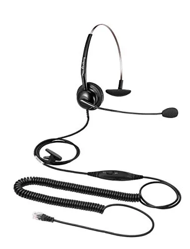 Cuffia telefonica Mono RJ9 Headset Call Center con microfono per annullamento rumore per Cisco Yealink Snom Fanvil Huawei Dlink Htek Akuvox Escene