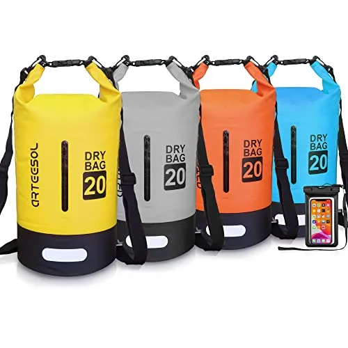 Blackace arteesol Borsa Impermeabile, 5L 10L 20L 30L Dry Bag/Sacco Sacchetto Impermeabile con Cinghia Regolabile Lungo per Kayak Tour in Barca Canoa/Pesca/Rafting/Nuoto/Snowboard