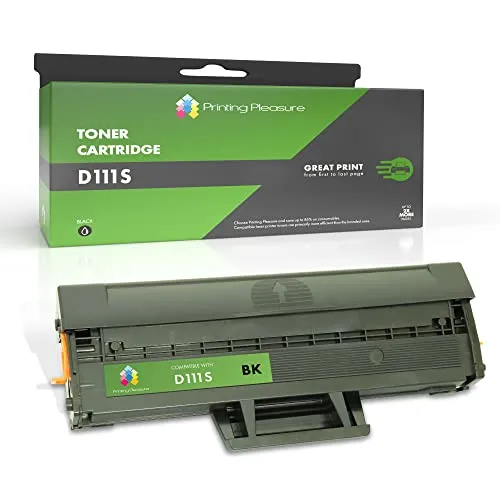 Printing Pleasure D111L D111S Compatibile Samsung MLT-D111L MLT-D111S Cartucce di Toner per Xpress M2070 M2022 M2020 M2026 M2022W M2070FW M2026W M2020W M2070W M2021 M2071 M2070F M2078 M2071FH 1 Nero