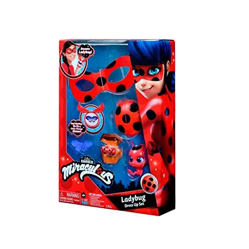 Bandai - Miraculous Ladybug, Set di trasformazione Ladybug, Gioco di ruolo, Modelli assortiti, Taglia unica, P50695