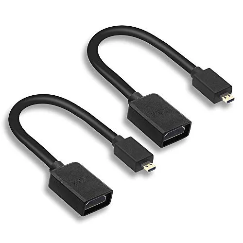 VCE 2 Pezzi Cavo Micro HDMI Maschio a HDMI Femmina Prolunga Micro HDMI per Raspberry Pi 4 20cm