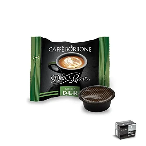 Caffè Borbone - 50 Capsule Don Carlo Compatibili Lavazza A Modo Mio Espresso - Miscela DEK