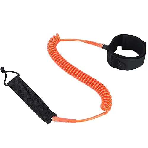 NONMON SUP Leash - Disegno per Stand Up Paddle Board Lacci di Sicurezza per Surf - 10FT 7mm Arancione