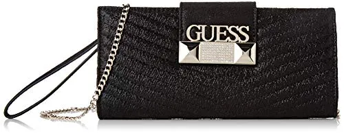 Guess Jazzie, Borsa a Mano Donna, Nero (Black), 4.5x12x26 cm (W x H x L)