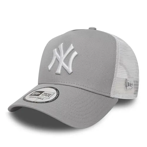 New Era Clean Trucker York Yankees Snapback cap, Uomo, Gray White, OSFA (55.8 cm - 60.6 cm)