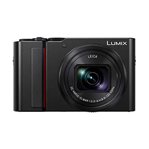 Panasonic Lumix Fotocamera compatta Expert Zoom DC-TZ200EF-K (sensore grande tipo 1 pollice 20 MP, zoom LEICA 15x F3.3-6.4, mirino, schermo touch, video 4K, stabilizzato) nero