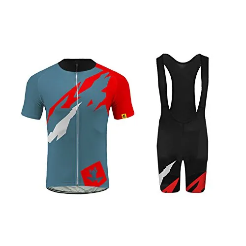 Uglyfrog Abbigliamento Ciclismo Set, Nuova Collezione Estivo Abbigliamento Sportivo per Bicicletta Maglia Manica Corta + Pantaloni Corti per Uomo