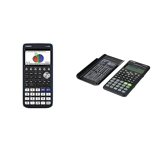 CasioCasio Fx-Cg50 Calcolatrice Grafica Senza Cas Con Display A 65.000 Colori, Nero/Bianco, ‎A4, ‎One size & Fx-570Es Plus 2 Calcolatrice Scientifica Con 417 Funzioni, NeroCasio