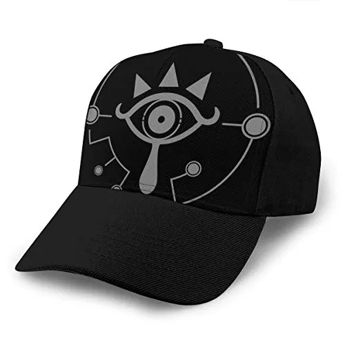 HONGYANW Cappello da baseball Legend of Zelda Breath of the Wild Sheikah Eye Bianco Dad Hat Regolabile Traspirante per uomini e donne