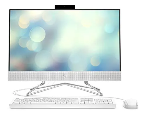 HP 24-df0020ng (23,8 pollici/Full HD) All-in-One PC (Intel Pentium J5040, 8 GB DDR4 RAM, 256 GB SSD, scheda grafica Intel UHD 605, Windows 10) bianco