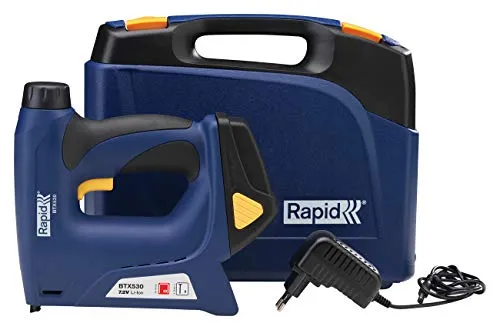 Rapid 5000128 BTX530 Graffatrice Elettrica Li-Ion Cordless, 240 V, Blu