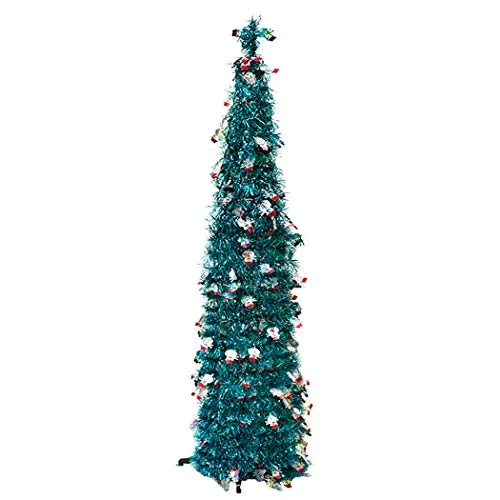 Bageek 4.92FT Artificiale Albero di Natale Pieghevole Orpello Natale Pino Decorazioni per feste
