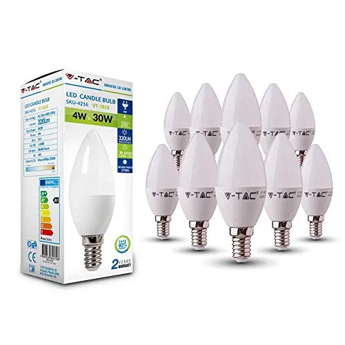 V-TAC Plafoniera LED Chip Samsung Lineare 4W 30cm, Bianco