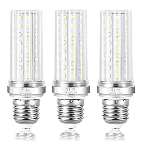 YIUN E27 LED candela lampadine, da 20W a LED candelabri lampadine da 150 Watt equivalente, 1800LM, bianco freddo 6000K, Non dimmerabile LED Lamp, Confezione da 3