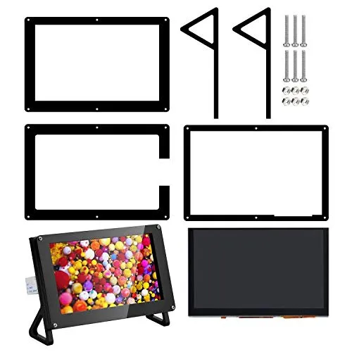 OSOYOO 5 Inch TFT Capacitive Touch Screen DSI Connector LCD Display Monitor 800x480 Resolution for Raspberry Pi 4 2 3 3B+ (5" DSI Screen with case)