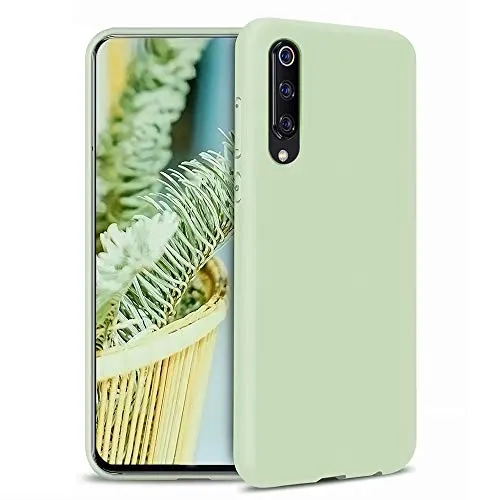 MUTOUREN Custodia Xiaomi Mi Note 10(Pro)/Mi CC9 Pro Cover Gel Silicone TPU liquido Ultra Sottile Antigraffio Case Antiurto Paraurti (Verde Matcha)