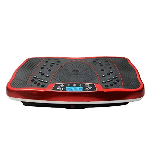 ZXYY Pedane vibranti Fitness Pedana Vibrante per Allenamento con Musica Bluetooth con Telecomando Pedana Vibrante per Tutto Il Corpo a 99 Livelli Rossa