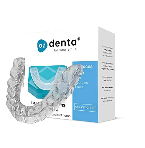 2 x Premium Bite Dentale Notturno Automodellante Apparecchio anti Bruxismo - Digrignamento dei denti e disturbi dell' ATM (Aquamarine)