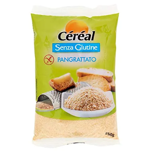 Céréal Pangrattato Senza Glutine - Mix farina di Riso, Miglio, Grano Saraceno, Mais - 250 g