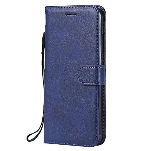 DENDICO Cover Xiaomi Redmi Note 7 / Redmi Note 7 Pro, Premium Portafoglio PU Custodia in Pelle, Flip Libro TPU Bumper Caso per Xiaomi Redmi Note 7 / Redmi Note 7 Pro - Blu Navy