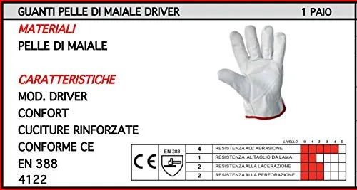 ORECA - GUANTI PELLE DI MAIALE DRIVER TG 10