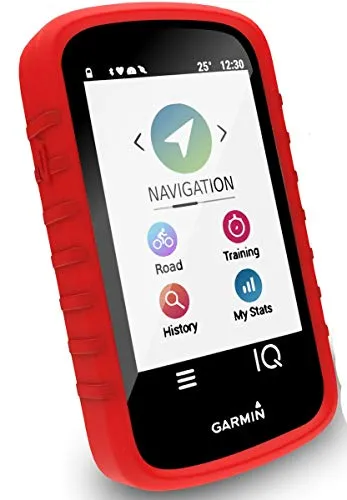 TUFF LUV Custodia Silicone Gel Skin per Garmin Edge 530 GPS - Rosso