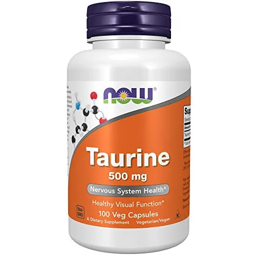 NOW Foods Taurine 500mg, 100 Capsules
