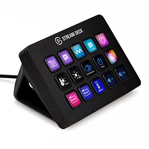 Elgato Stream Deck MK.2 – Controller da studio, 15 tasti macro, attiva azioni nelle app e in software quali OBS, Twitch, ​YouTube e altro, funziona con Mac e PC