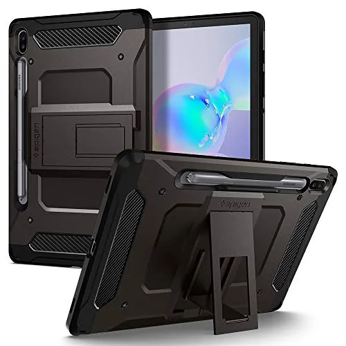 Spigen Tough Armor PRO Compatibile con Samsung Galaxy Tab S6 Custodia (2019) - Gunmetal