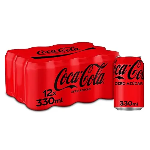 Refresco de Cola Coca Cola Zero lata pack 12x33 cl