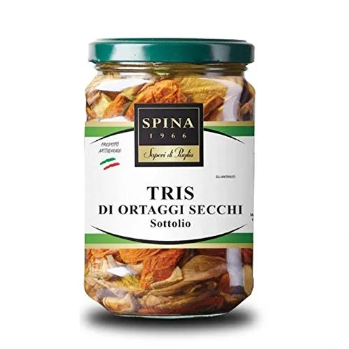 PRODOTTI TIPICI PUGLIESI | Tris di Ortaggi Secchi in Olio | 280 gr